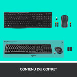 CLAVIER +SOURI SANS FIL Logitech Mk270