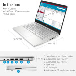 Portable HP14s DQ 5181 Intel Core i5-12ème Gen-8 Go DDR4 RAM-512  Go SSD-Windows 11 Pro-ECRAN 14 Pouces